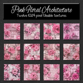 *Wallflowers* Pink Floral Architecture