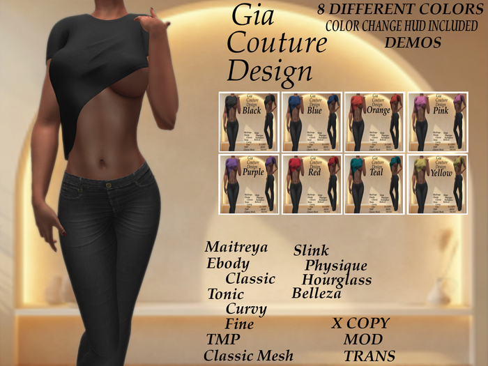 "GCD" Aurea PeekABoo Top DEMOS