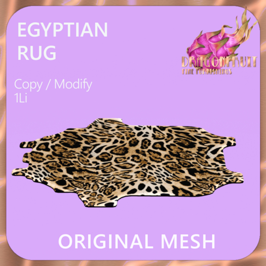 DRAGONFRUIT -  EGYPTIAN RUG 