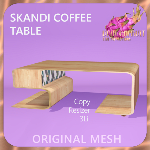 DRAGONFRUIT -  SKANDI COFFEE TABLE 