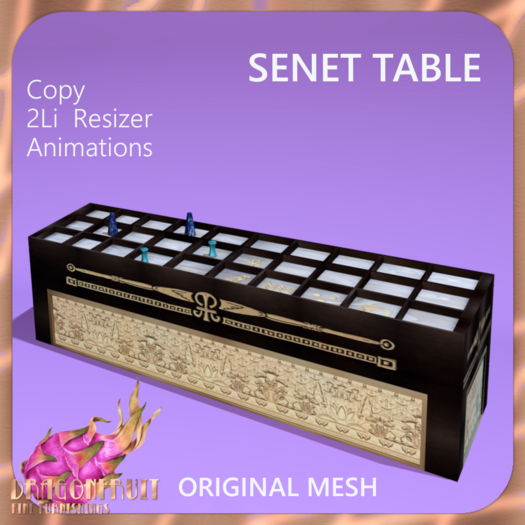 DRAGONFRUIT -  SENET TABLE 