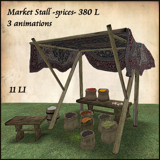 Market Stall_spices, with 3 animations