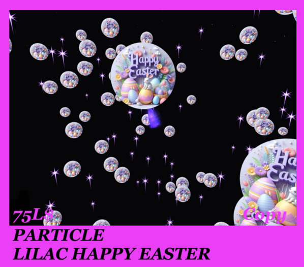 PARTICLE LILAC HAPPY EASTER