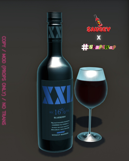 $AUCEYxGWAP::XXL WINE SET-BLUEBERRY