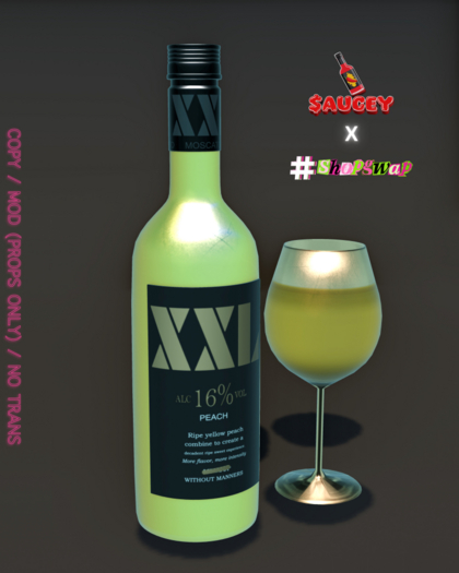 $AUCEYxGWAP::XXL WINE SET-PEACH