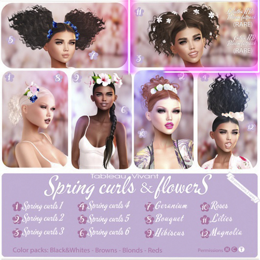 Tableau Vivant \\ Spring curls 3 - Blonds