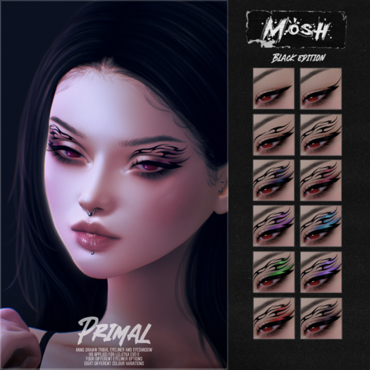[MOSH] Primal Eyeliner & Eyeshadow FATPACK