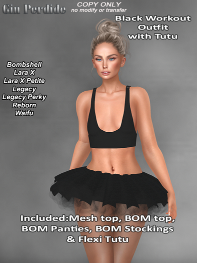  Black Workout with Tutu