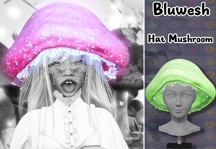 .:BluWesh:.  Hat Mushroom Green