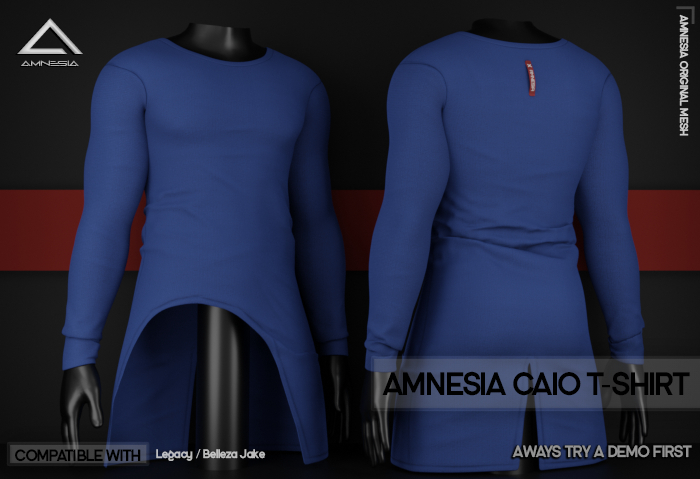 # AMNESIA - Caio T-Shirt - Blue