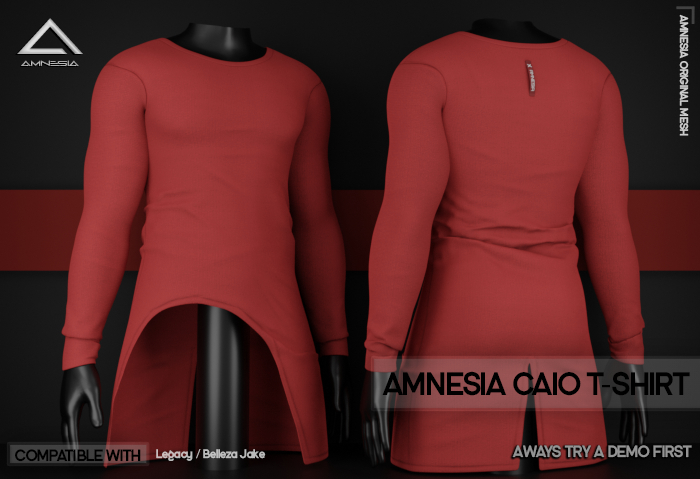 # AMNESIA - Caio T-Shirt - Red