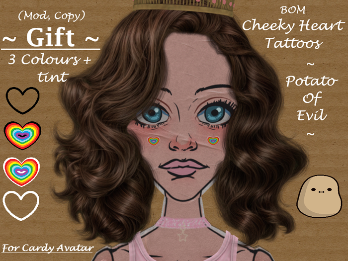 ~ Potato Of Evil ~ Cheeky Hearts - Cardy