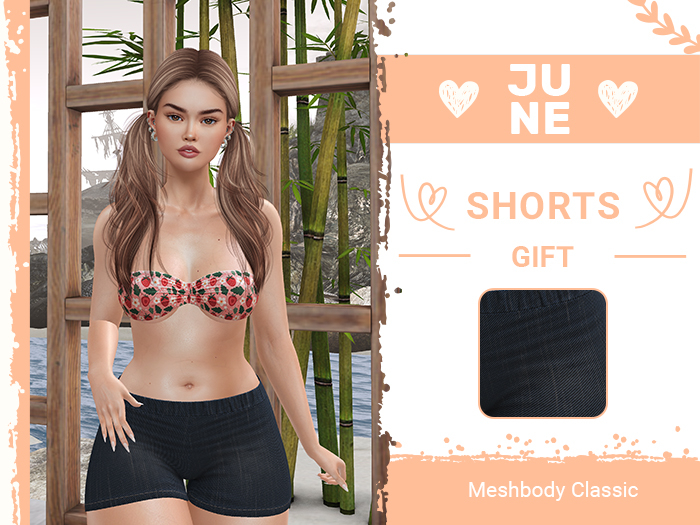 #JUNE - Denim shorts  - GIFT (Meshbody Classic) 