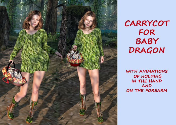 *Heart* - Carrycot for Baby Dragon