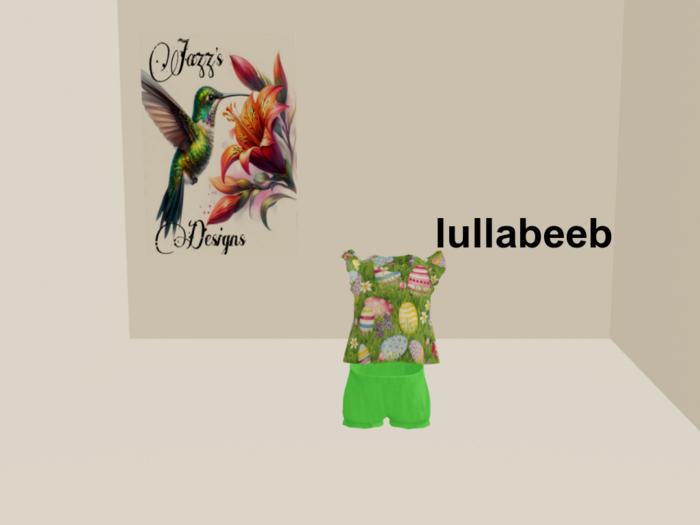 Easter Grass Outfit LB JD