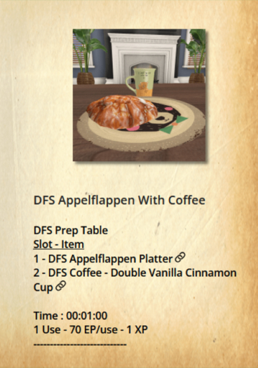 Second Life Marketplace - DFS Appelflappen With Coffee [Actual Item] 70 ...
