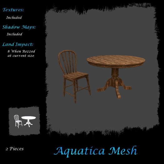 Aquatica Mesh - AM026178 Wooden Table & Chair Set