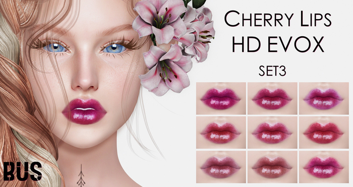 [bus] Cherry Lips HD EvoX Set 3 {Lelutka}