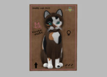 Female Breedable Cat Genesis - Patch II Genesis Aqua Blue Brown