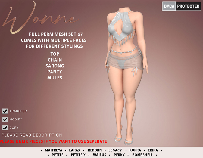 WONNE (67) Full Perm Mesh