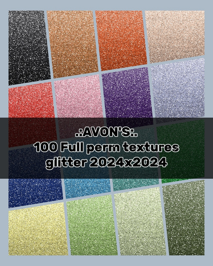 .:AVON'S:. Textures full perm Glitter