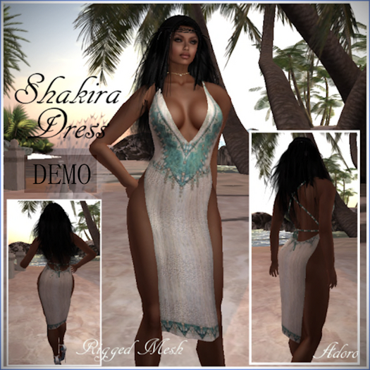 Shakira Rigged Mesh  Dress DEMOS