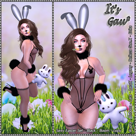 *It's Gau* Sexy Easter Set - Black