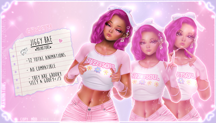 Glitzery ~ Jiggy Bae! animation pack