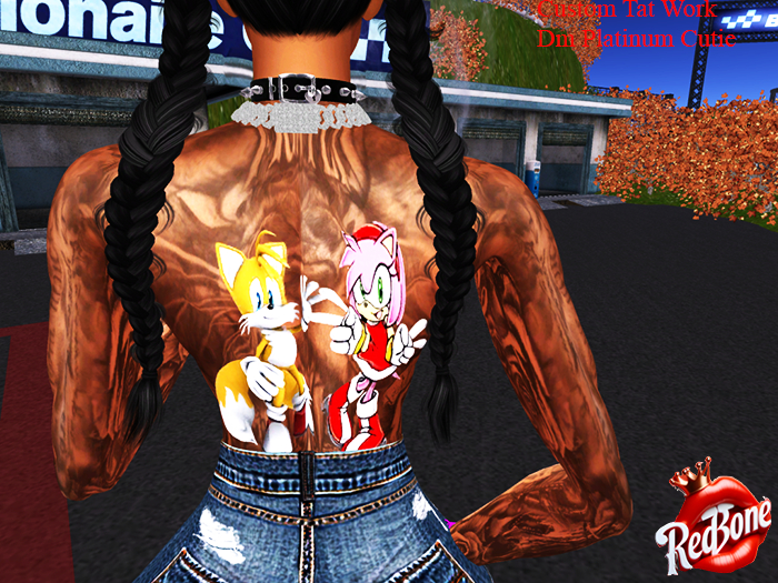 Custom Sonic Back Tat