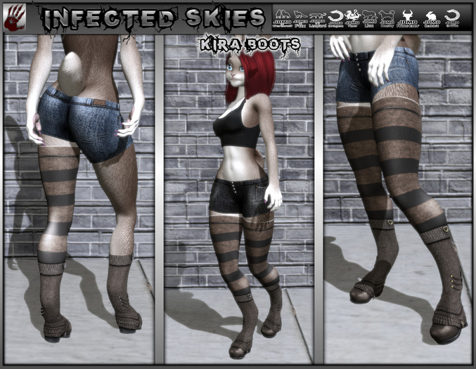 *IS* Kira Boots Furry Brown 