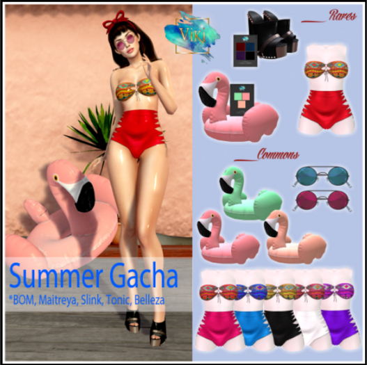 .Viki. Summer Bikini Outfit Bundle set of 5 with Rare