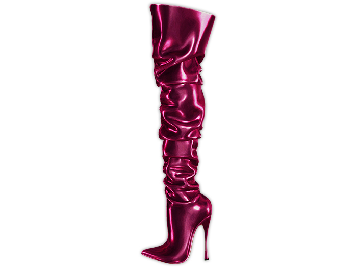 Garbaggio // Julia Boots - Metallic Fuchsia