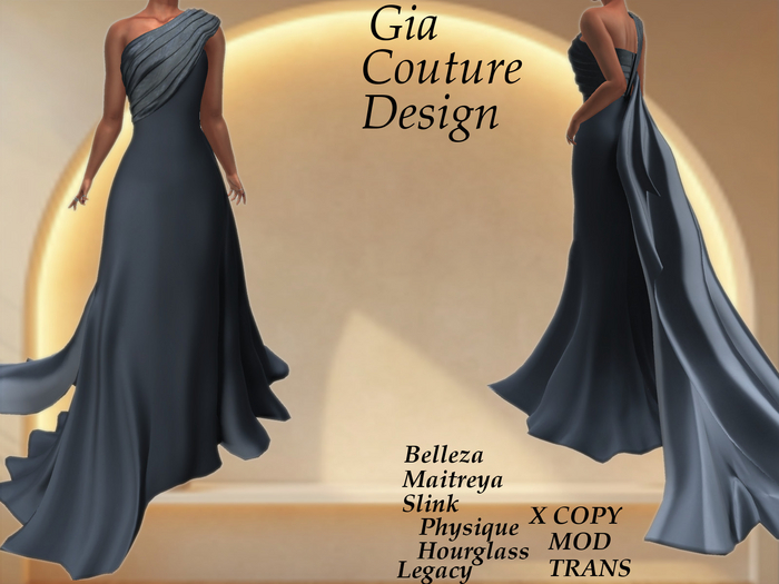 "GCD" Francesca Flowing Gowns Blue