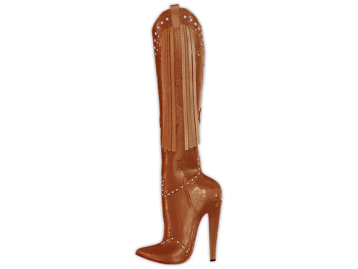 Garbaggio // Pony Boots - Caramel