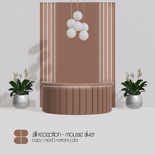 8 Lili Reception Set - MOUSSE SILVER