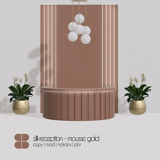 8 Lili Reception Set - MOUSSE GOLD