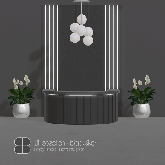 8 Lili Reception Set - BLACK SILVER
