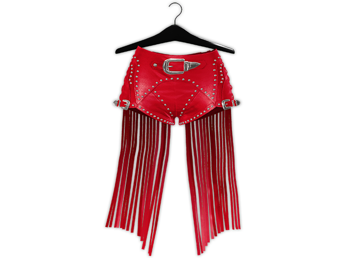 Garbaggio // Pony Shorts - Red