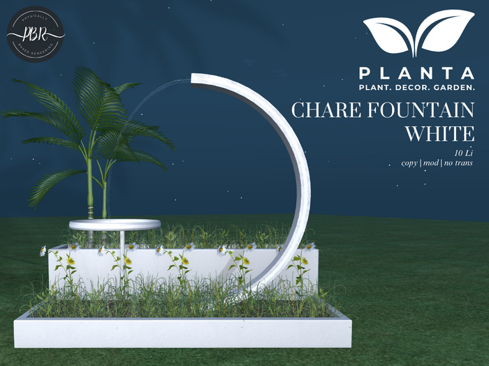 Second Life Marketplace - Planta - Chare Fountain White