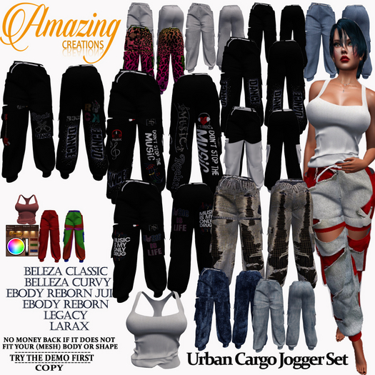 AmAzInG CrEaTiOnS Urban Cargo Jogger Set
