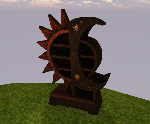 Celestial Sun and Moon Book Shelf