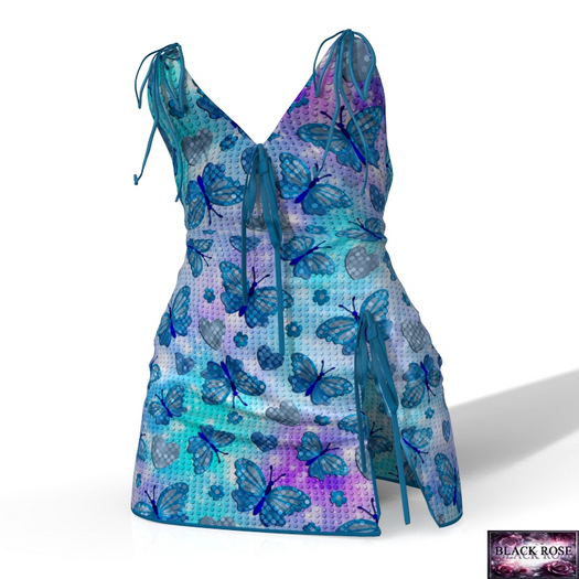Butterfly Scrunchy Dress BombShell