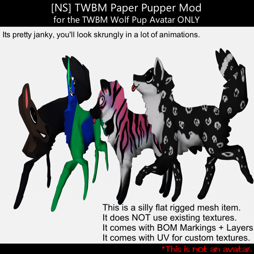 [NS] Paper Pupper ( TWBM Wolfpup)
