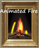 Wall Decor Art Fireplace 2 with animated flam
