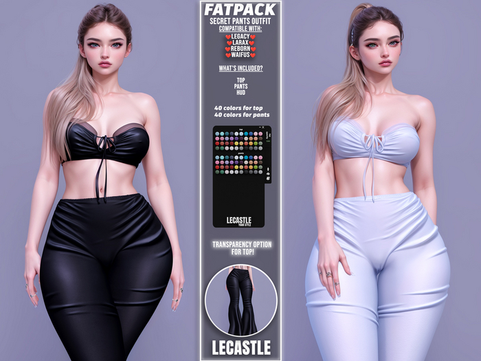 [LECASTLE] Secret Pants Outfit,Legacy,LaraX,Reborn,Waifus