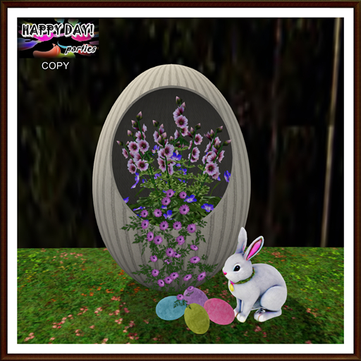 Easter - Decorated Creme Hollow Egg