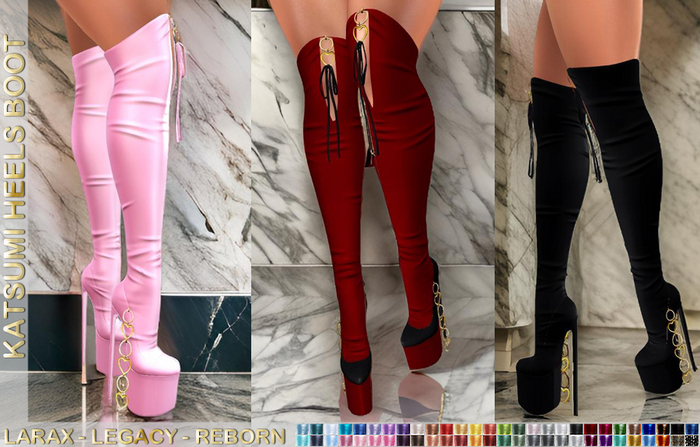 *.:Dark Cat:.*SS- KATSUMI HEELS BOOT
