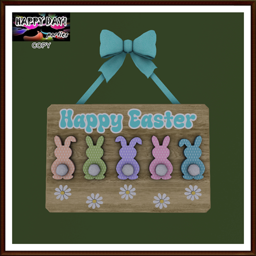 Easter - Happy Easter Board - Teal