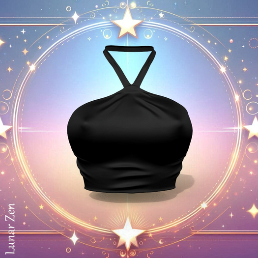 Black Halter Top REBORN