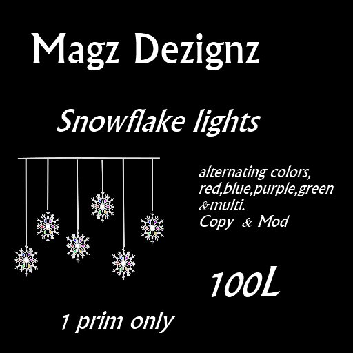Magz Dezignz - Snowflake Lights- Boxed